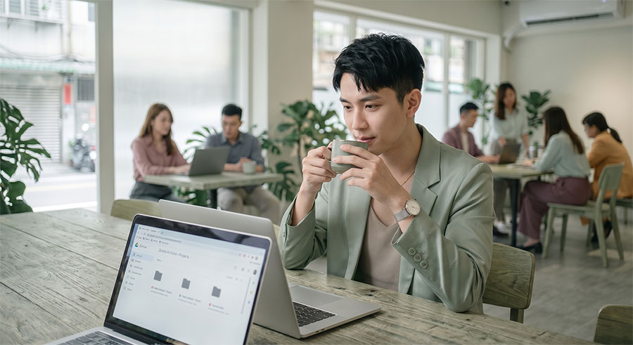 創辦人透過統一的雲端歸檔規則輕鬆管理工作室發票單據