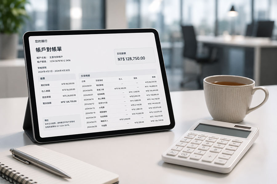 自由工作者使用數位工具進行帳務對帳與現金流管理