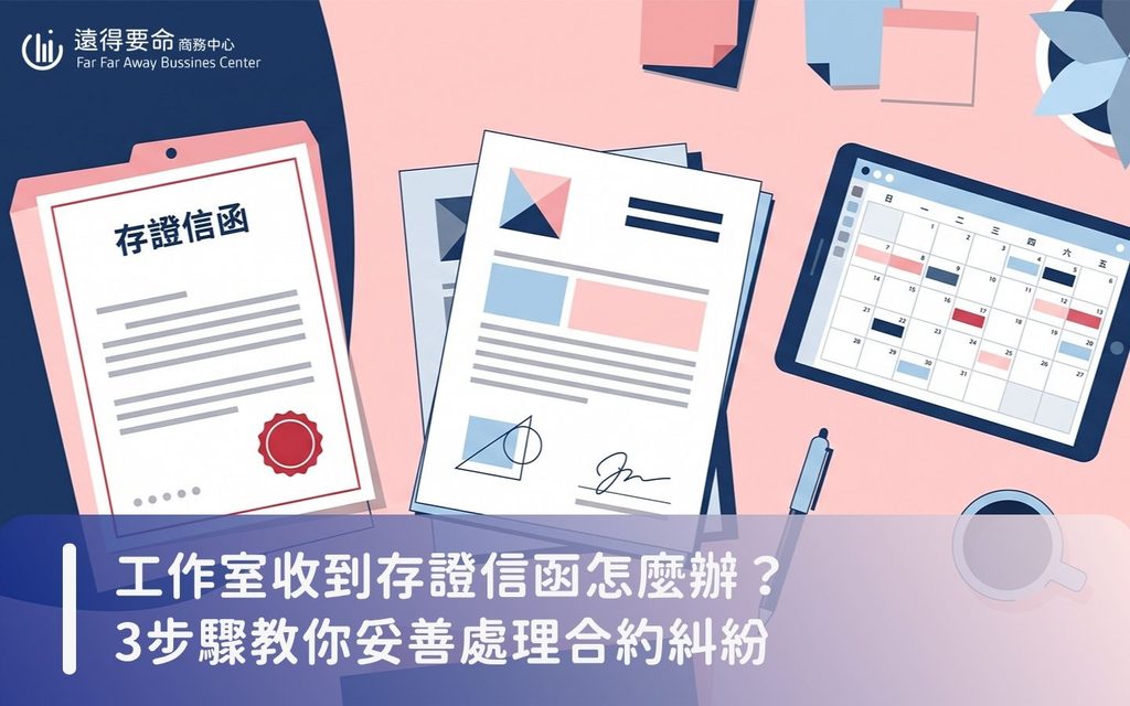 工作室冷靜處理存證信函與合約糾紛